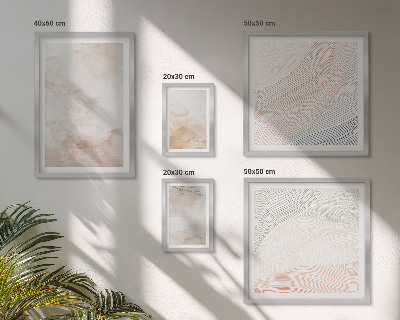 Decorațiune de perete set tablouri Frunze și pete în acuarelă