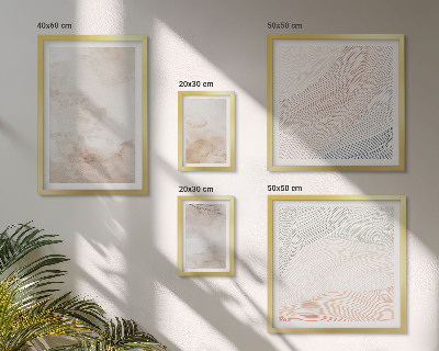Decorațiune de perete set tablouri Frunze și pete în acuarelă
