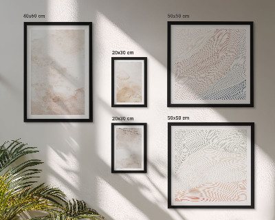 Decorațiune de perete set tablouri Frunze și pete în acuarelă