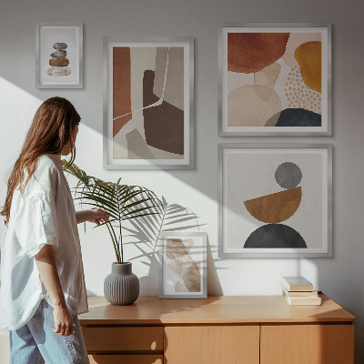 Polyptic înrămat Decorațiuni de pictură abstractă