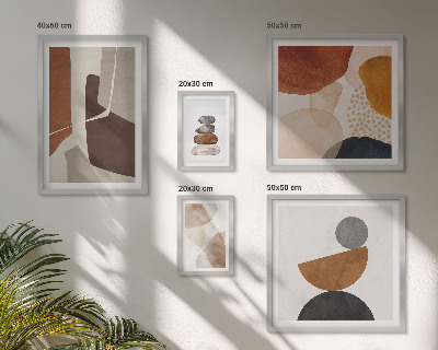 Polyptic înrămat Decorațiuni de pictură abstractă
