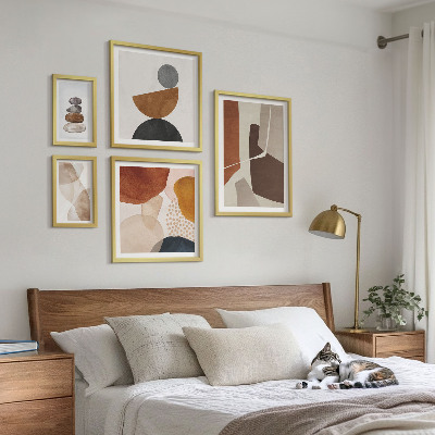 Polyptic înrămat Decorațiuni de pictură abstractă
