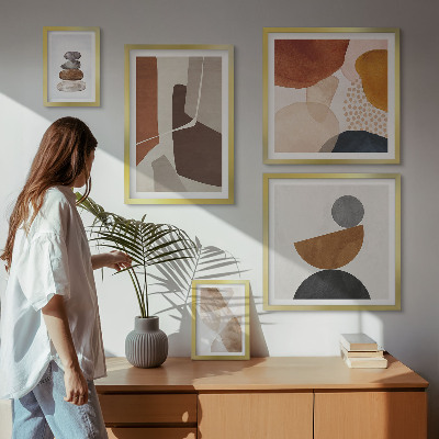 Polyptic înrămat Decorațiuni de pictură abstractă