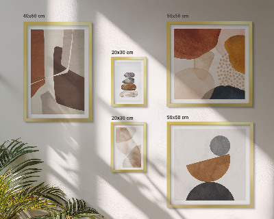 Polyptic înrămat Decorațiuni de pictură abstractă