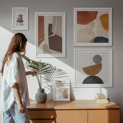 Polyptic înrămat Decorațiuni de pictură abstractă