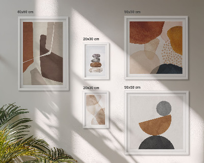 Polyptic înrămat Decorațiuni de pictură abstractă