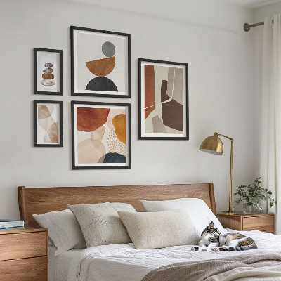 Polyptic înrămat Decorațiuni de pictură abstractă