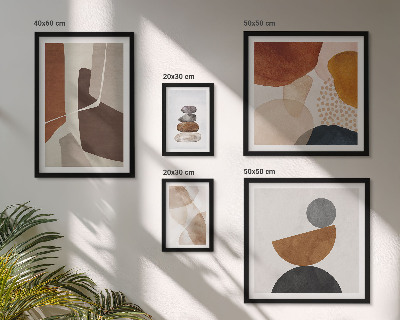 Polyptic înrămat Decorațiuni de pictură abstractă