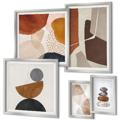 Polyptic înrămat Decorațiuni de pictură abstractă