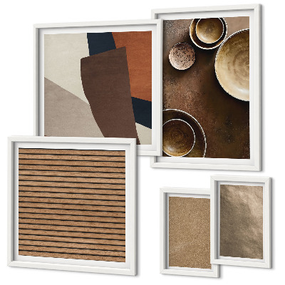 Decorațiune de perete set tablouri Structuri minimaliste din piatră