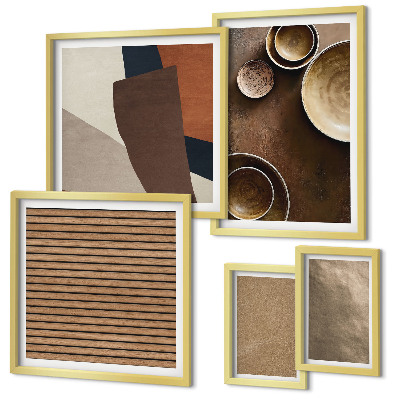 Decorațiune de perete set tablouri Structuri minimaliste din piatră