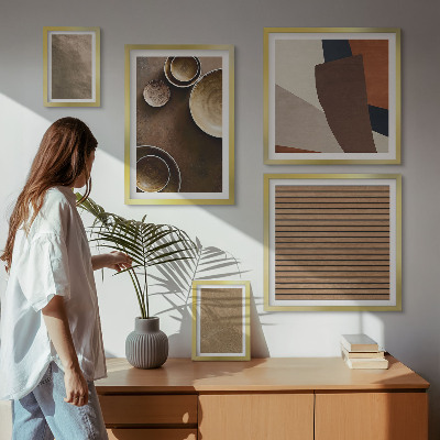 Decorațiune de perete set tablouri Structuri minimaliste din piatră