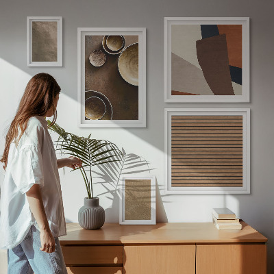 Decorațiune de perete set tablouri Structuri minimaliste din piatră