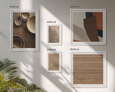 Decorațiune de perete set tablouri Structuri minimaliste din piatră