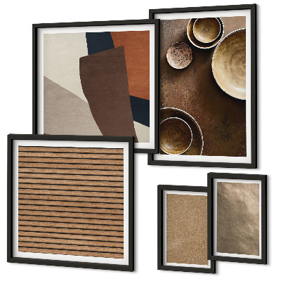 Decorațiune de perete set tablouri Structuri minimaliste din piatră