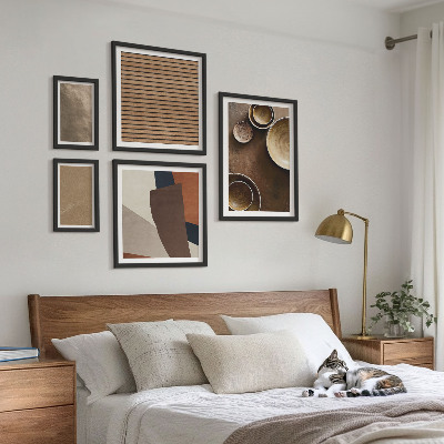 Decorațiune de perete set tablouri Structuri minimaliste din piatră