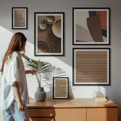 Decorațiune de perete set tablouri Structuri minimaliste din piatră