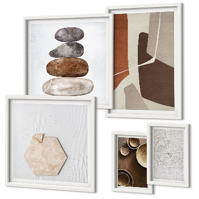Decorațiune de perete set tablouri Texturi artă modernă