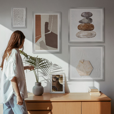 Decorațiune de perete set tablouri Texturi artă modernă