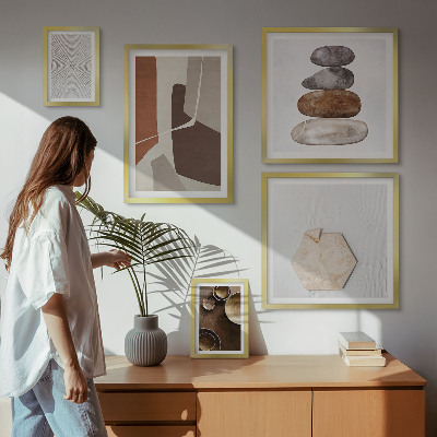 Decorațiune de perete set tablouri Texturi artă modernă