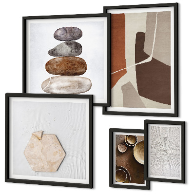 Decorațiune de perete set tablouri Texturi artă modernă