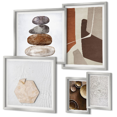 Decorațiune de perete set tablouri Texturi artă modernă