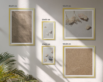 Polyptic înrămat Structuri naturale de pe plaja cu pietre