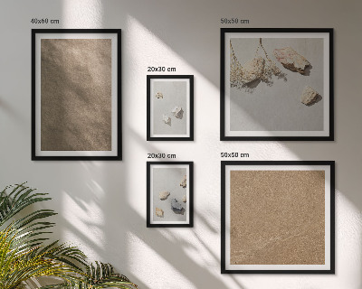 Polyptic înrămat Structuri naturale de pe plaja cu pietre