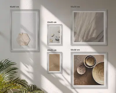 Set de tablouri decorative pentru perete texturi minimaliste în nuanțe calde