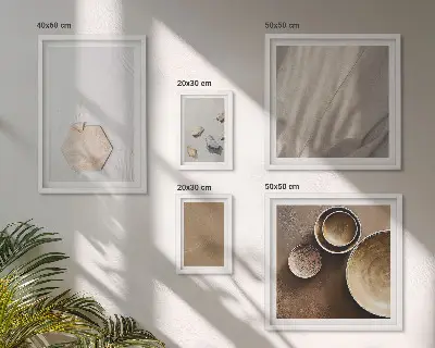 Set de tablouri decorative pentru perete texturi minimaliste în nuanțe calde