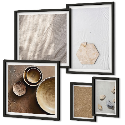 Decorațiune de perete set tablouri Texturi minimaliste calde
