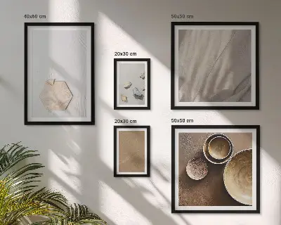 Set de tablouri decorative pentru perete texturi minimaliste în nuanțe calde