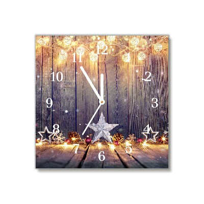 Ceas de sticlă Pătrat Lumină de Crăciun Ornamente de Crăciun