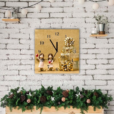 Ceas de sticlă Pătrat Cadouri de Crăciun, îngeri, ornamente