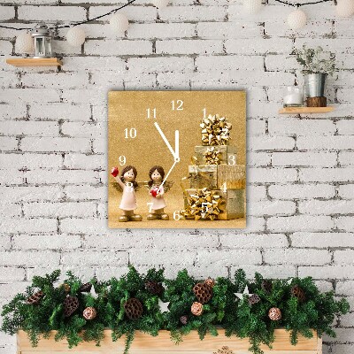 Ceas de sticlă Pătrat Cadouri de Crăciun, îngeri, ornamente