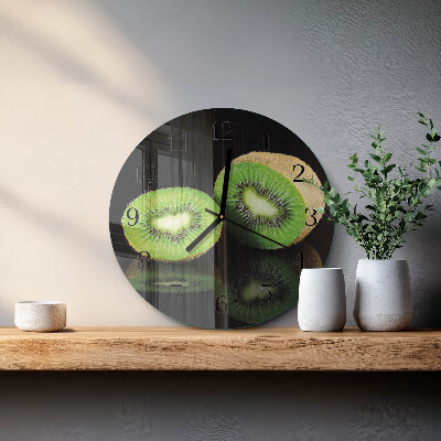 Ceas perete din sticlă rotund Kiwi