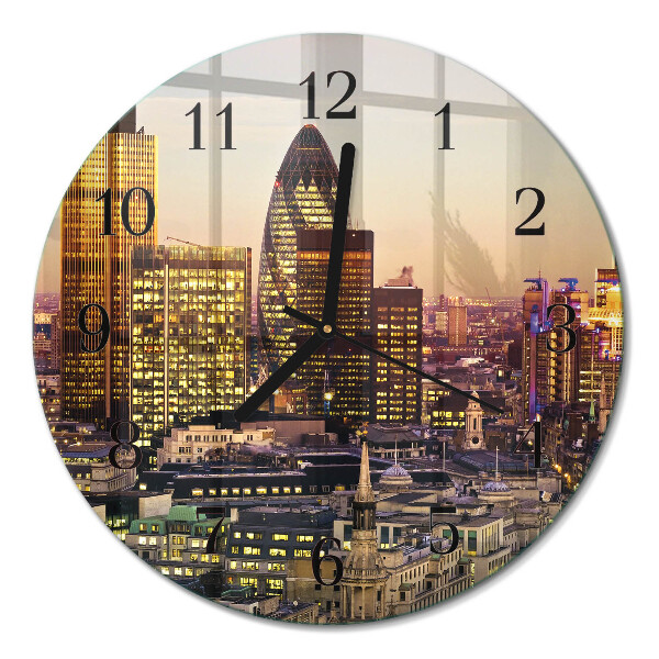 Ceas perete din sticlă rotund Londra