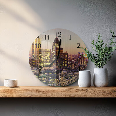 Ceas perete din sticlă rotund Londra