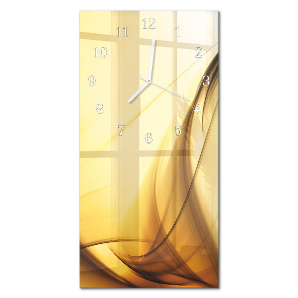 Ceas de sticlă pe perete vertical Abstracție