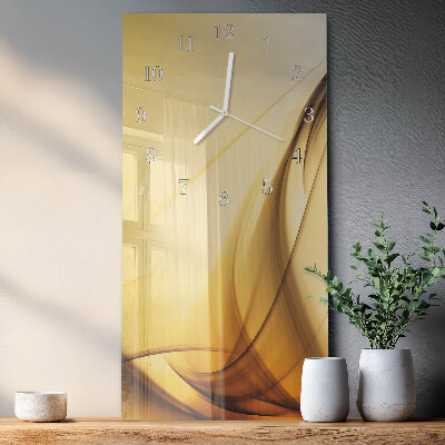 Ceas de sticlă pe perete vertical Abstracție