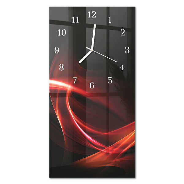 Ceas de sticlă pe perete vertical Abstracție