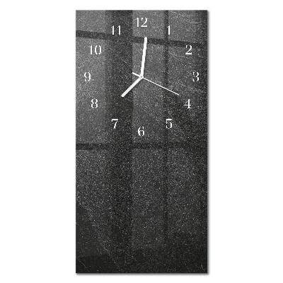 Ceas de sticlă pe perete vertical Marmură