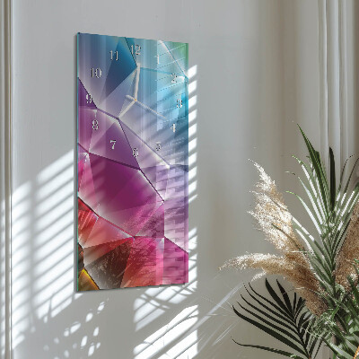 Ceas de sticlă pe perete vertical Model 3D