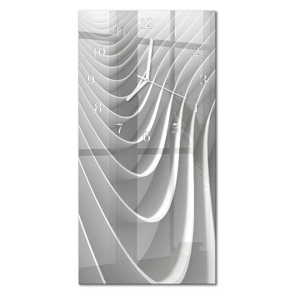 Ceas de sticlă pe perete vertical Abstracție