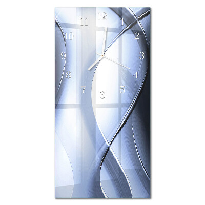 Ceas de sticlă pe perete vertical Abstracție