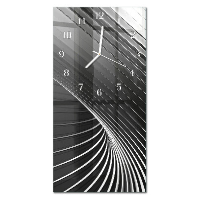 Ceas de sticlă pe perete vertical Abstracție