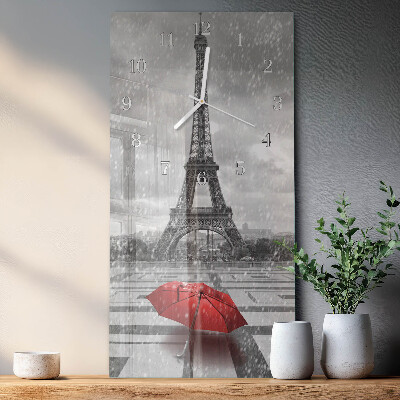Ceas de sticlă pe perete vertical Turnul Eiffel