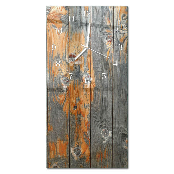 Ceas de sticlă pe perete vertical Bord