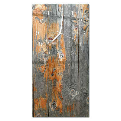 Ceas de sticlă pe perete vertical Bord