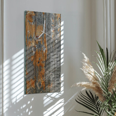 Ceas de sticlă pe perete vertical Bord
